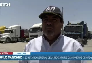 Transportistas de Arequipa: Hemos sido bastante mecidos, más que todo por el Ejecutivo