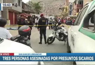 Tres muertos dejó ataque de presuntos sicarios en San Juan de Lurigancho
