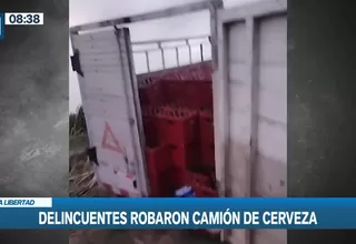 Trujillo: Delincuentes se vistieron de policías para robar camión con cajas de cerveza