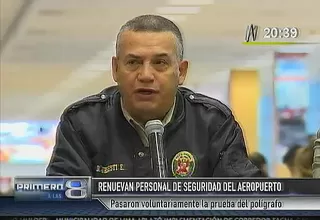 Ministro Urresti presentó a los nuevos policías que trabajarán en el Jorge Chávez   