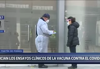 Vacuna contra coronavirus: Inició aplicación de dosis a voluntarios peruanos