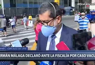 Germán Málaga declaró ante el Ministerio Público por vacunación irregular de Vizcarra