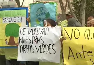 Vecinos de Ate protestan por instalación de antena de telefonía