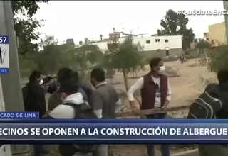Vecinos del Cercado de Lima en contra de construcción de albergue en la zona de Palomino