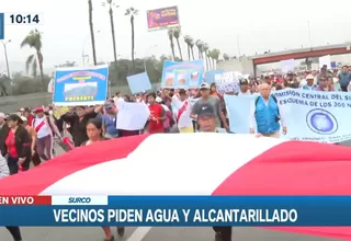 Vecinos de SJM, VMT y VES marchan contra paralización del proyecto Nueva Rinconada 
