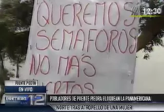 Vecinos de Puente Piedra volvieron a bloquear la Panamericana Norte