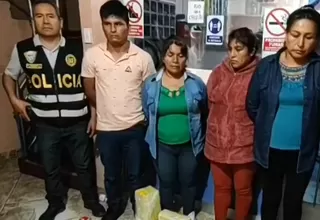 La Victoria: Policía Nacional capturó a cinco personas con 30 kilos de droga
