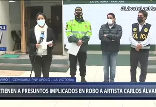 Detienen en La Victoria a presuntos implicados en robo a actor Carlos Álvarez 