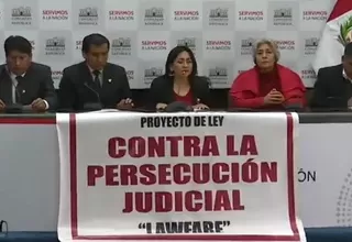 [VIDEO] Bancada de Perú Libre presentó proyecto de ley contra la persecución judicial 