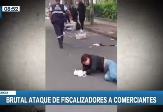 [VIDEO] Brutal ataque de fiscalizadores de Surco a comerciantes