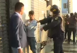 [VIDEO] Detienen a un manifestante en movilización a favor de Pedro Castillo 
