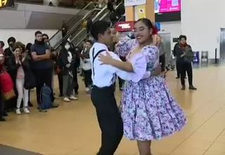 [VIDEO] Día de la Canción Criolla en el aeropuerto Jorge Chávez 