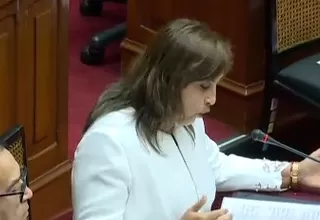 [VIDEO] Dina Boluarte aseguró que existe un plan para inhabilitarla 