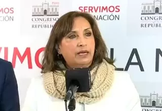 [VIDEO] Dina Boluarte: Yo estoy con mis manos limpias porque corrupta no soy 