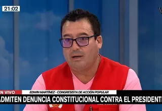 [VIDEO] Edwin Martínez: Si fueramos un Congreso de derecha, hace mucho tiempo hubiésemos vacado al presidente
