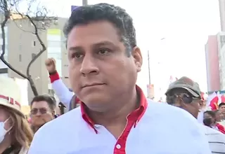  [VIDEO] Excandidato a la alcaldía de Lima por Perú Libre participa en marcha a favor de Pedro Castillo
