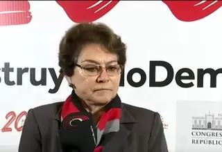 [VIDEO] Gladys Echaíz sobre Digna Calle: No representa la moral del Congreso 