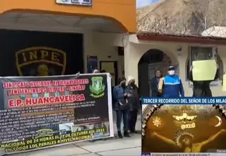 [VIDEO] Huancavelica: Paro nacional de trabajadores del INPE