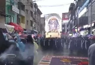 [VIDEO] Huancayo: Imagen del Señor de Los Milagros cumplió primer recorrido