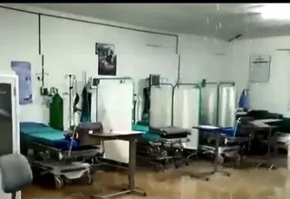 [VIDEO] Lluvia inundó hospital de Chota