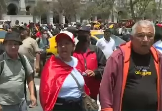 [VIDEO] Manifestantes a favor de Pedro Castillo concentran en la Plaza San Martín 