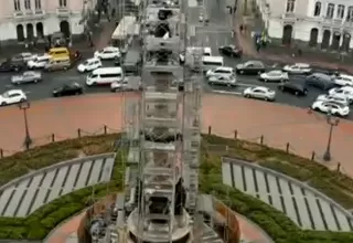 [VIDEO] Mantenimiento al monumento de Plaza Dos de Mayo