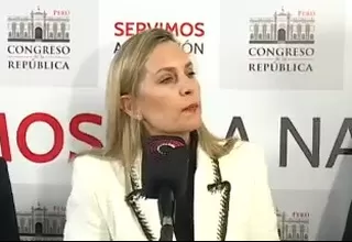 [VIDEO] María del Carmen Alva: El presidente tiene que estar acá cuando venga la misión de la OEA  