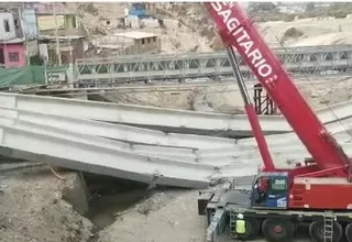 [VIDEO] Municipalidad de Lima se pronuncia sobre colapso del nuevo puente Lurín 