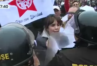 [VIDEO] Partidarios del Apra protestan contra presidente Castillo