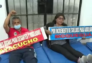 [VIDEO] SUTEP inició huelga de hambre exigiendo mejoras a los maestros 
