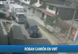 Villa María del Triunfo: Delincuentes se robaron camión y secuestraron a trabajadores 