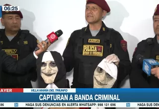 Villa María del Triunfo: Banda criminal usaba máscaras y chalecos de policías