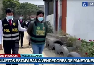 Villa El Salvador: Capturan a sujetos que estafaban a vendedores mayoristas de panetones
