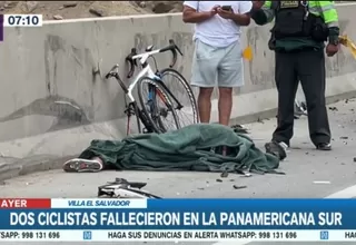 Villa El Salvador: Dos ciclistas murieron en la Panamericana Sur