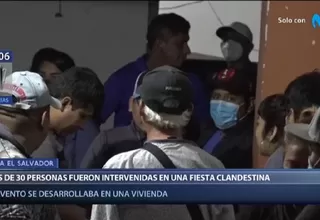 Más de 30 personas fueron intervenidas en una fiesta clandestina en Villa El Salvador