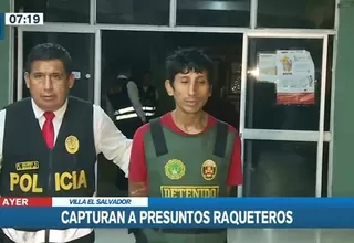 Villa El Salvador: Policía capturó a raqueteros tras asaltar a mujer