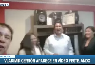 Vladimir Cerrón aparece festejando en video difundido en redes sociales