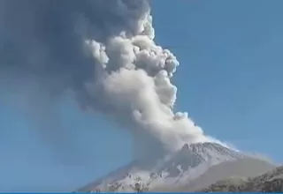 Volcán Ubinas registró una nueva explosión