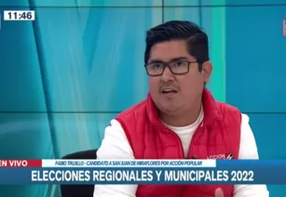Voto 2022: Las propuestas de Fabio Trujillo para San Juan de Miraflores