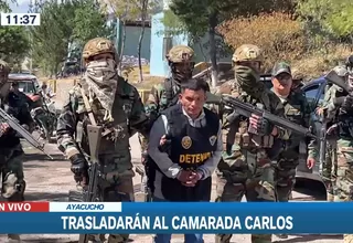 VRAEM: Camarada Carlos es trasladado rumbo a Lima