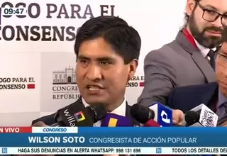 Wilson Soto sobre Rosselli Amuruz: “Tenemos que comportarnos como parlamentarios”