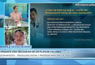 Yamamoto sobre vacunación a dueño de chifa: "Lo que ha dicho Málaga refleja un ejemplo de cómo uno se va enredando con las mentiras"