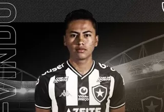 Alexander Lecaros fue anunciado como refuerzo del Botafogo