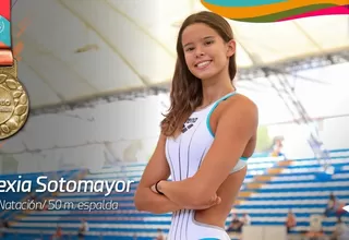 Nadadora Alexia Sotomayor ganó medalla de oro en los Suramericanos de la Juventud