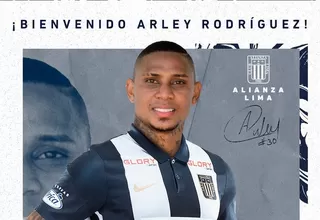 Alianza Lima anunció el fichaje del delantero Arley Rodríguez