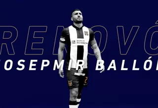 Alianza Lima anunció la renovación de Josepmir Ballón 