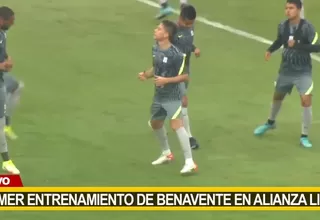 Cristian Benavente entrenó por primera vez con Alianza Lima
