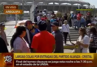Arequipa: hinchas hacen cola para comprar entradas para el Alianza - Cristal