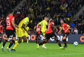 Con Cristian Benavente, Nantes venció 1-0 al Rennes por la Ligue 1