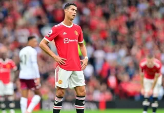 Cristiano Ronaldo no marcó y Manchester United perdió 1-0 en casa ante Aston Villa